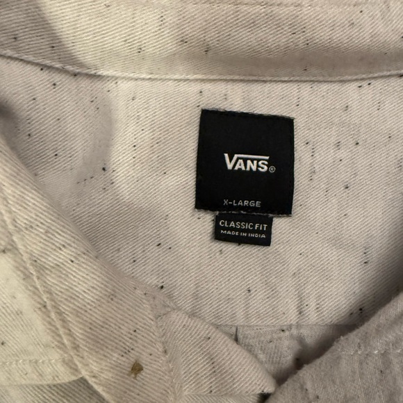 Vans Off-White Casual Button Down Shirt - Picture 3 of 4